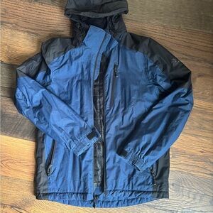 Men’s  Blue and Black Jacket- size small